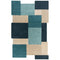 FLAIR RUGS Collage Wol Vloerkleed 150x240 cm – Teal