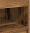 vidaXL - Nachtkastje - met - lade - 39x28x41 - cm - oud - houtkleurig