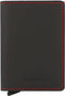 SECRID SLIMWALLET MATTE BLACK & RED