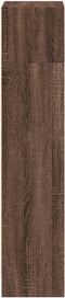vidaXL - Boekenkast - 40x24x109 - cm - bewerkt - hout - bruin - eikenkleurig