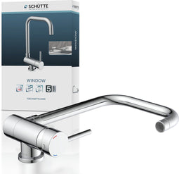 SCHÜTTE Window Design - Keukenkraan - Hoge draaibare plooibare uitloop - Chroom