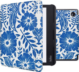 imoshion E-reader Hoesje - Geschikt voor Kobo Sage - Design Slim Hard Case Sleepcover Bookcase met stand - Flower Tile