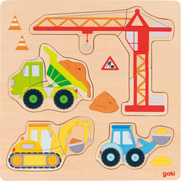 Puzzel bouwvoertuigen