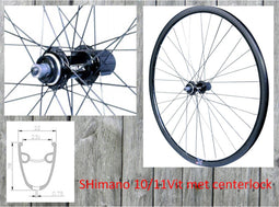 Velox Achterwiel 28 11V QR hybride/gravel disc CL 135mm