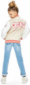 Retour Jeans Coco - Meisjes Jas - Baseballjack met PU-leer mouwen - Maat 128
