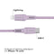 imoshion Kabel - Geschikt voor Lightning naar USB C - 2 meter - Oplader Kabel geschikt voor Apple iPhone 11/12/13/14 - Lila