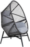 House Nordic Rosario - Relaxfauteuil - Bohemian stijl - Zwart - 74x73x103cm
