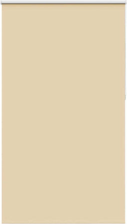 vidaXL - Rolgordijn - verduisterend - 125x210 - cm - stofbreedte - 121,6 - cm - beige