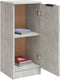 vidaXL - Dressoir - 30x30x70 - cm - bewerkt - hout - betongrijs