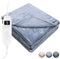 STAUS&BACH PowerNap - Elektrische deken XXL - 9 warmtestanden - Grijs blauw 180x130 cm
