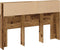 vidaXL - Hoofdbordkast - 160x19x103,5 - cm - bewerkt - hout - oud - houtkleurig