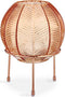 Vaas Amber Klot Metaal Glas (14,5 x 19,5 x 14,5 cm)