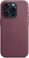 Apple FineWoven Back Cover - iPhone 15 Pro - MagSafe - Paars