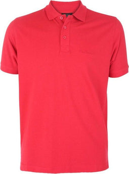 Pierre Cardin - Heren Polo SS Basic - Katoen - Rood - Maat XL