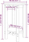vidaXL - Salontafel - Ø - 40x60 - cm - massief - grenenhout