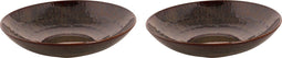 Palmer Bord diep coupe Victory 22 cm Bruin Stoneware 2 stuks