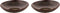 Palmer Bord diep coupe Victory 22 cm Bruin Stoneware 2 stuks
