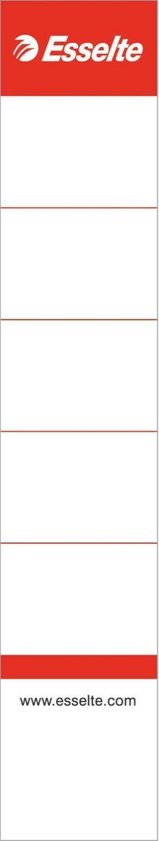 Esselte rugetiketten - voor plastic ordners - sterk kartonnen materiaal - set van 100