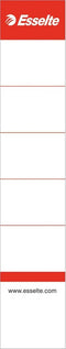 Esselte rugetiketten - voor plastic ordners - sterk kartonnen materiaal - set van 100