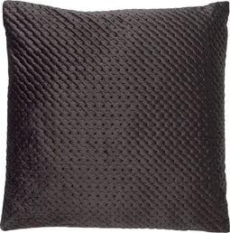 Dutch Decor DUKO - Sierkussen velvet Charcoal Gray 45x45 cm - grijs - Inclusief binnenkussen