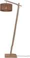 GOOD&MOJO Vloerlamp Iguazu - Bamboe/Jute - 57x31x150cm - - Staande lampen voor Woonkamer - Slaapkamer