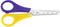 Bexfield Linkshandige Kinderschaar - Veilig & Kleurrijk - 13 cm - Paars/Geel