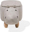 HIPPO - Hocker - Grijs - Kunstleer