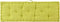 vidaXL - Palletvloerkussen - 120x40x7 - cm - katoen - groen
