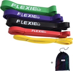 Flexie P-Band - Weerstandsbanden - Set van 5 - 140 kg - Latex