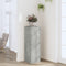 vidaXL - Plantenstandaard - 33x33x100 - cm - bewerkt - hout - betongrijs