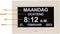 Dementieklok - 7 inch digitaal display - Wit - Medicatiealarm - Wekkers - Met afstandsbediening