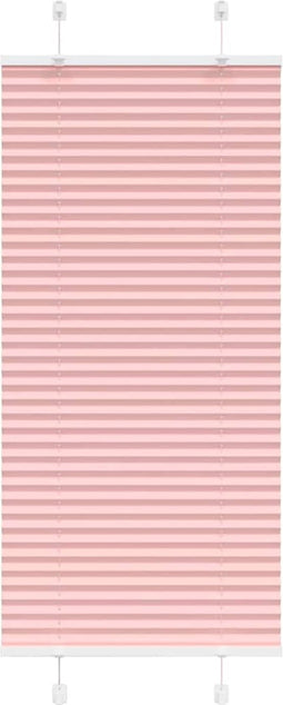 vidaXL - Plissé - rolgordijn - 65x150 - cm - stofbreedte - 64,4 - cm - polyester - roze