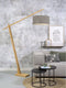 GOOD&MOJO Vloerlamp Montblanc - Bamboe/Taupe - 175x47x207cm - Scandinavisch,Bohemian - Staande lampen voor Woonkamer - Slaapkamer
