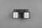TRIO - LED Plafondspot - 2-lichts E14 - Rechthoek - Zwart Aluminium