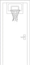 Pure2Improve Fun Hoop Classic - Basketbal Set - Mini hoop 46 x 30 cm - Wit