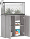 vidaXL - Aquariumstandaard - 81x36x73 - cm - bewerkt - hout - grijs - sonoma - eiken