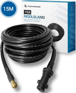 Techweise - Rioolslang K2 t/m K7 - 15M - 4 achterwaartse hogedruksproeiers
