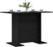 vidaXL - Eettafel - Zwart - Eiken - 110x60x75 - cm - Bewerkt - Hout
