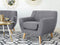 MOTALA - Chesterfield fauteuil - Grijs - Polyester