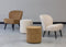 WOOOD Sara Fauteuil - Boucle - Creme - 71x59x70