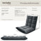 tectake® Snooze - Relaxfauteuil - XXL opvouwbaar met ligfunctie - Verstelbare rugleuning - Grijs
