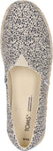 Toms Alpargate Platform Rope - Dames espadrille - Vegan canvas - Wit zwart - Maat 41