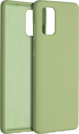 Accezz Samsung Galaxy A71 - Liquid Silicone Backcover - Schokabsorberend - Groen
