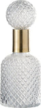 J-Line decoratie fles + stop Relief - glas - transparant - small