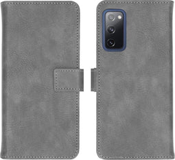 iMoshion Hoesje Geschikt voor Samsung Galaxy S20 FE Hoesje Met Pasjeshouder - iMoshion Luxe Bookcase - Grijs