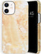 Selencia Hoesje Geschikt voor iPhone 12 Mini - Selencia Maya Fashion Backcover - geel