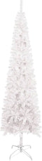 vidaXL - Kerstboom - smal - 210 - cm - wit