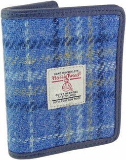 Pasjeshouder Lewis Lichtblauw - Harris Tweed - Glen Appin of Scotland