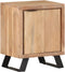 vidaXL - Nachtkastje - met - natuurlijke - rand - 40x30x50 - cm - massief - acaciahout
