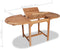 vidaXL - Tuintafel - verlengbaar - (110-160)x80x75 - cm - massief - teakhout